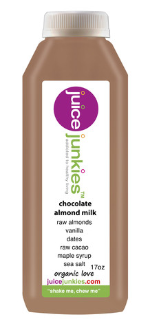 juice junkies chocolate almond milk