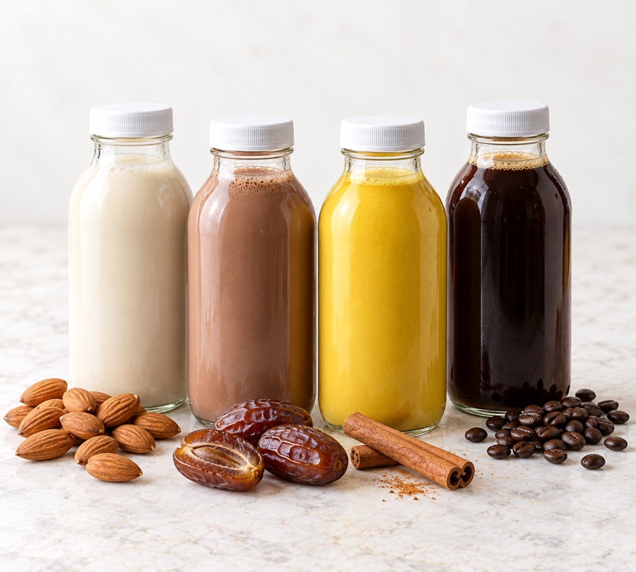 Bottled Almond Milk & Coffee