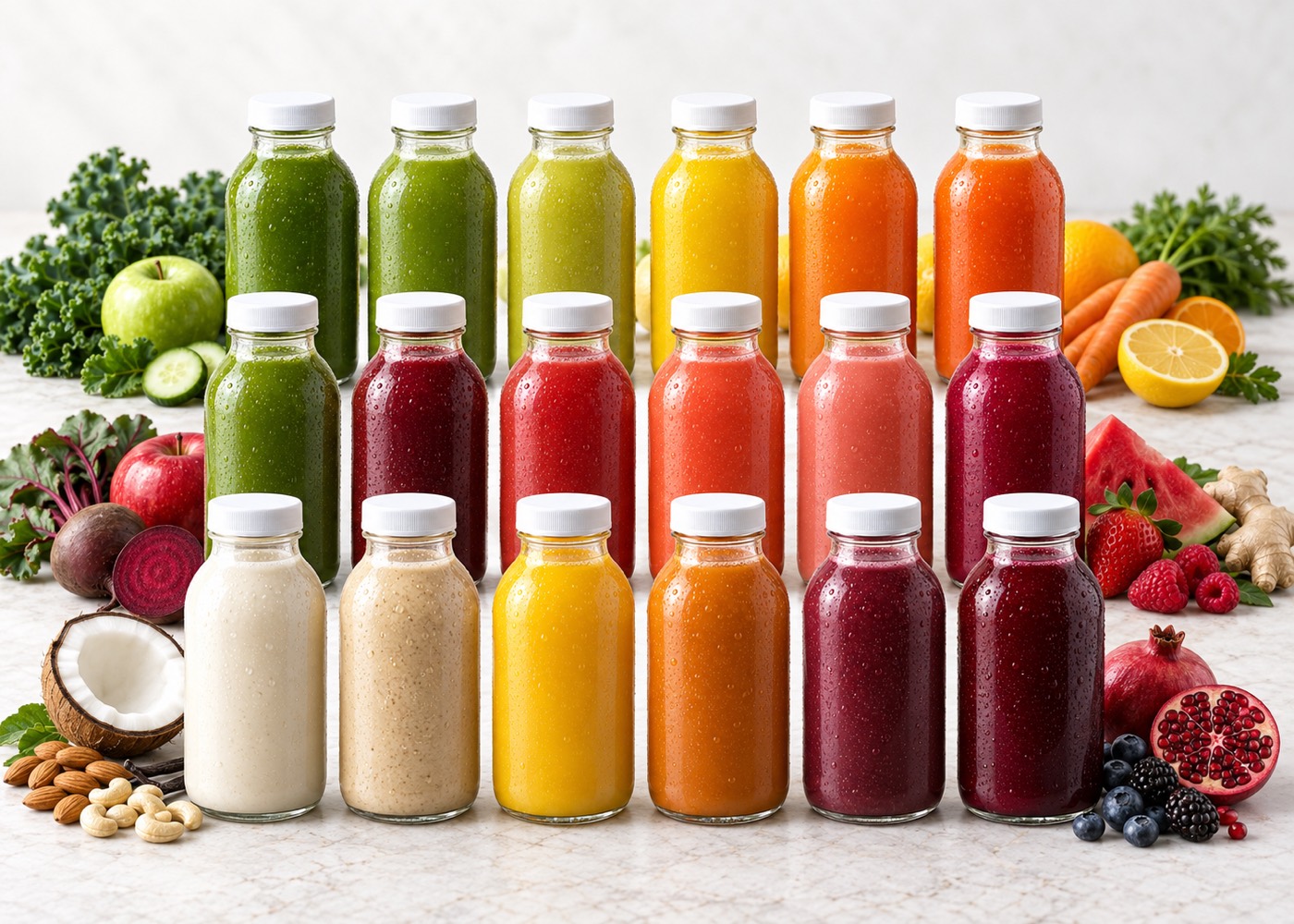 Juice cleanse bottles