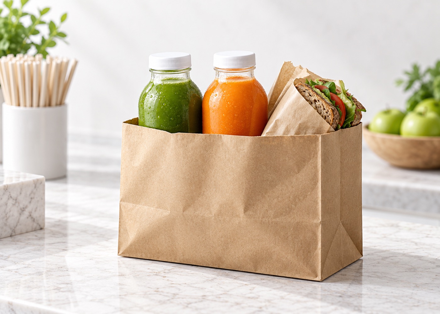 Juice Junkies order ready for pickup