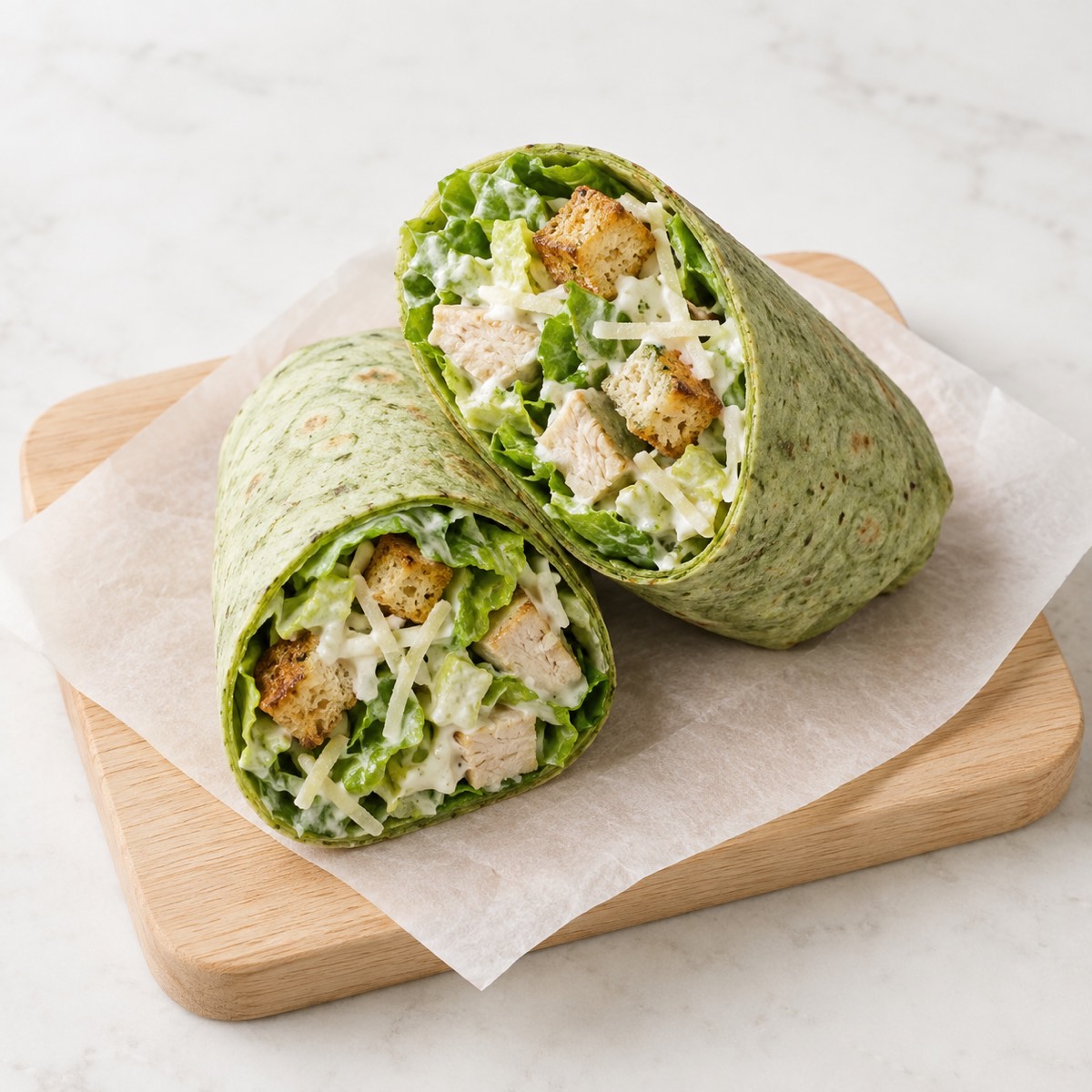 Chik'n Caesar Salad Wrap