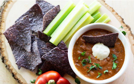 vegan chili con queso