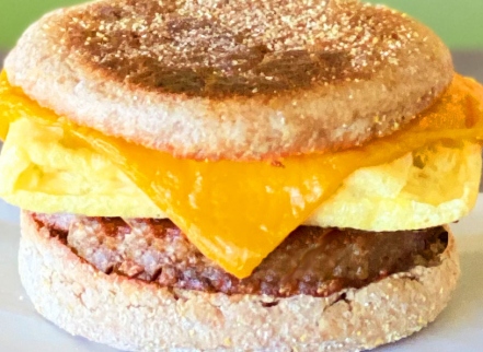 Sausage, agg & cheese sandwich