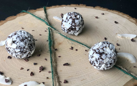raw coconut chocolate truffles – YUM