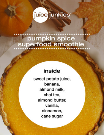 pumpkin spice superfood smoothie