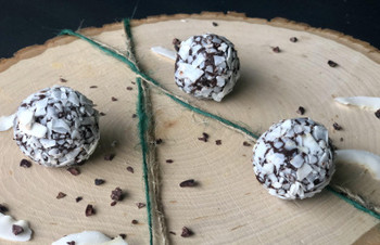 raw coconut chocolate truffles