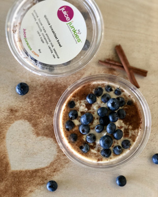 acai bowl with blueberries